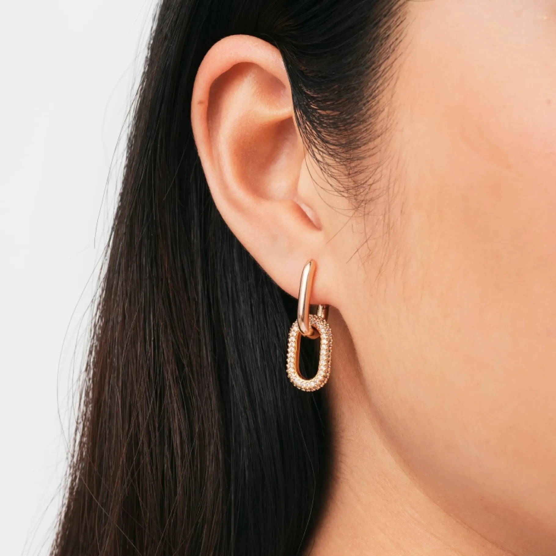 Daniel Wellington Crystal Link Earrings> Orecchini