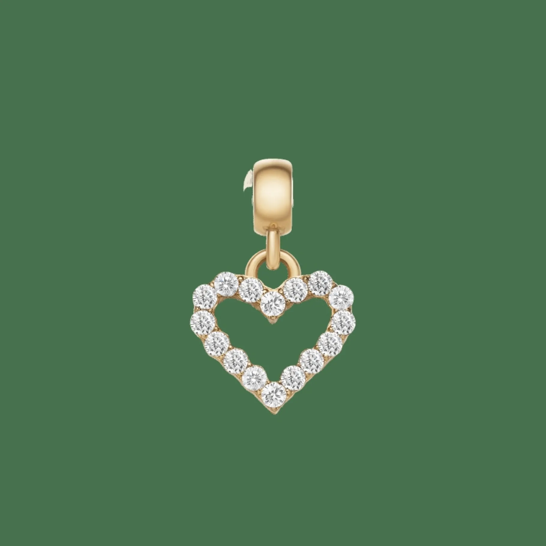 Daniel Wellington Heart Contour White Crystal Charm> Ciondoli