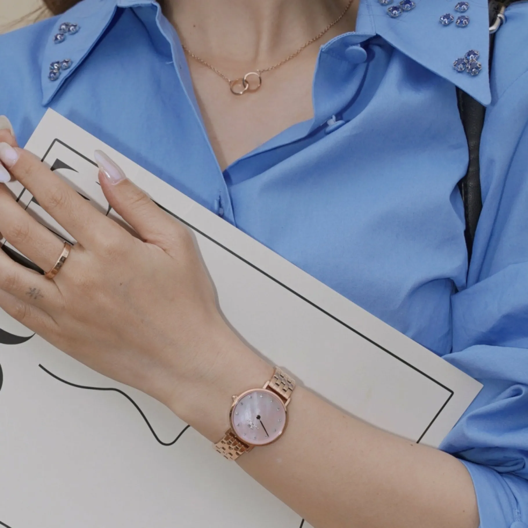 Daniel Wellington Petite Lumine 5-Link Melrose>Donna Orologio Donna