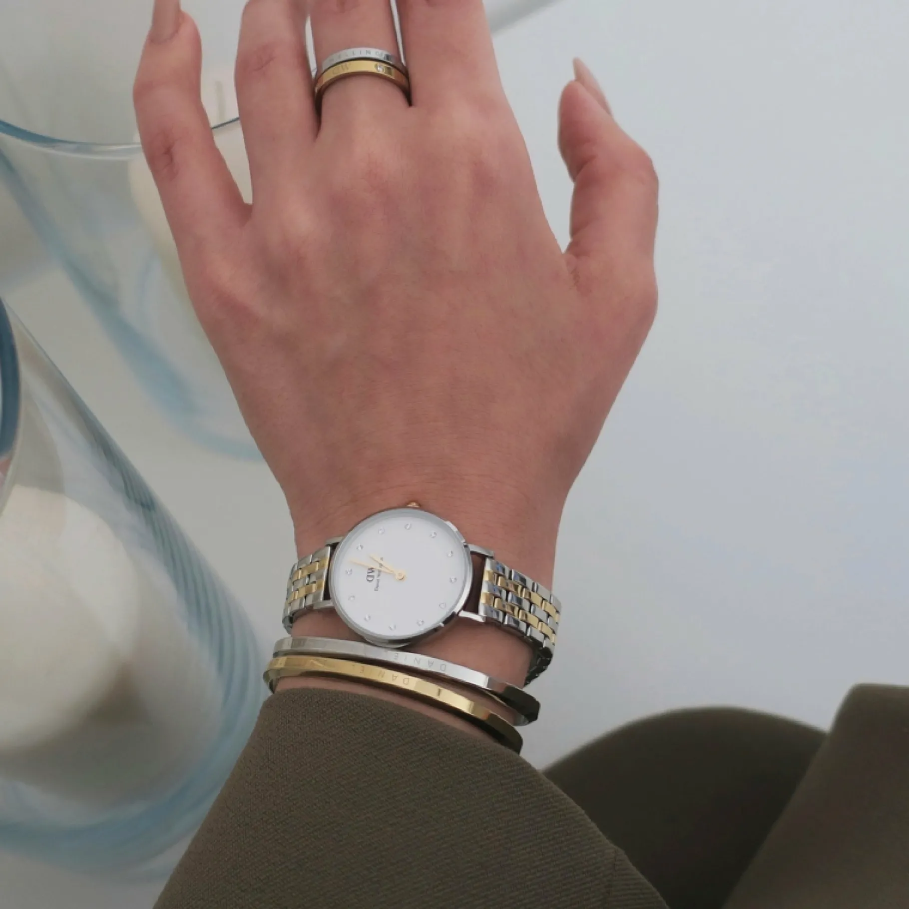 Daniel Wellington Petite Lumine 5-link two-tone>Donna Orologio Donna