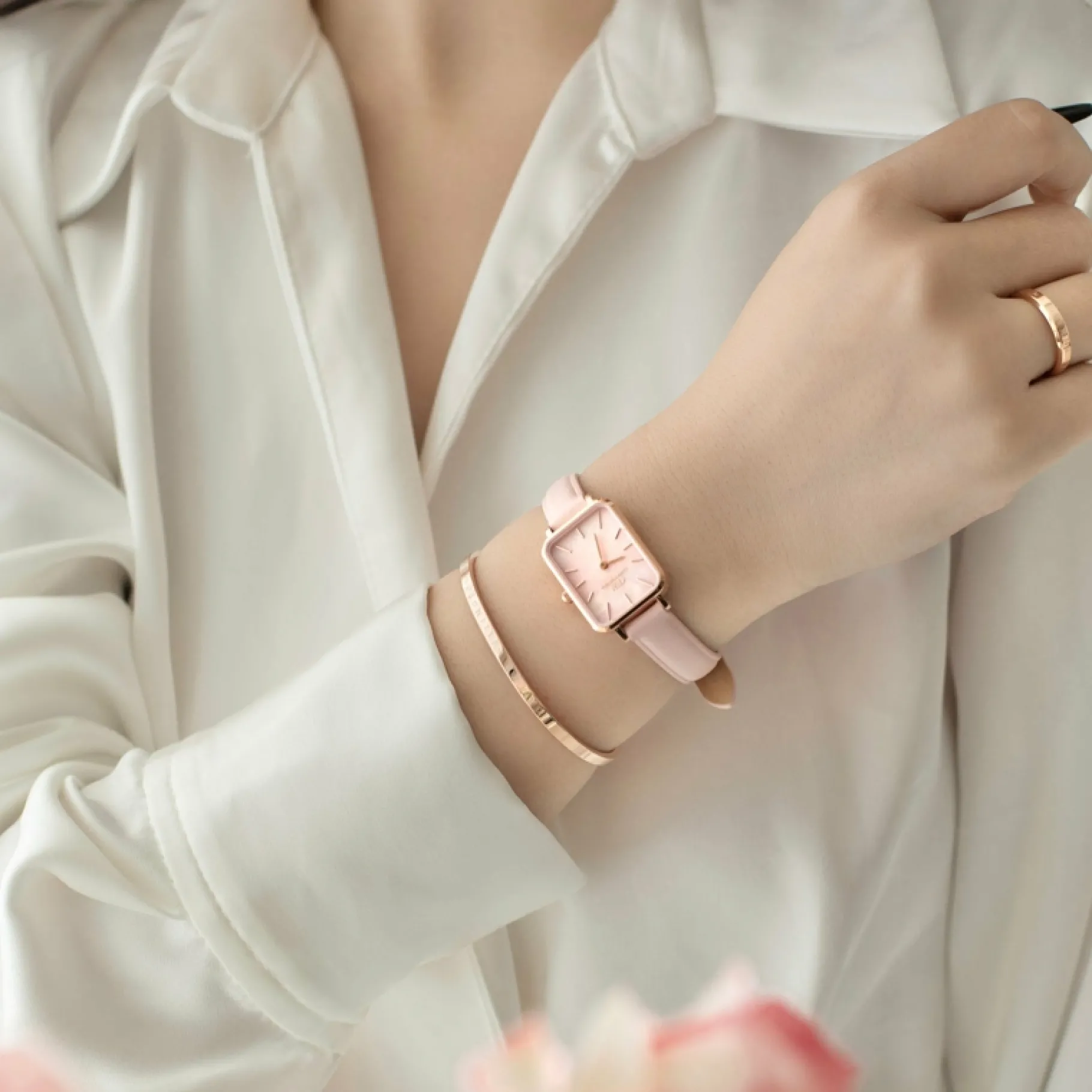 Daniel Wellington Quadro Cherry Blossom>Donna Orologio Donna