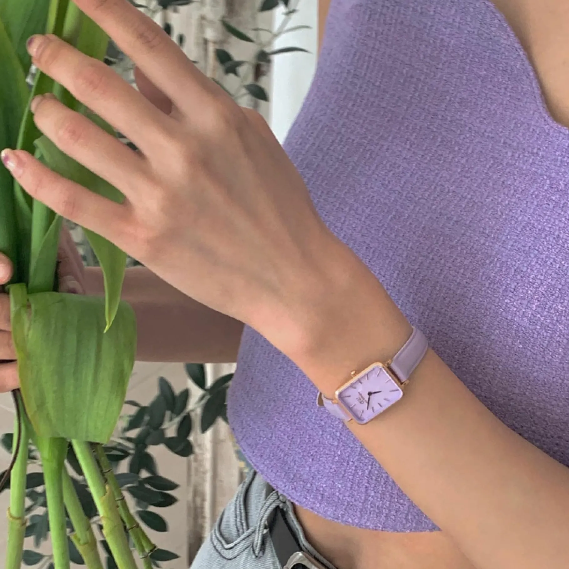 Daniel Wellington Quadro Lavender MOP>Donna Orologio Donna