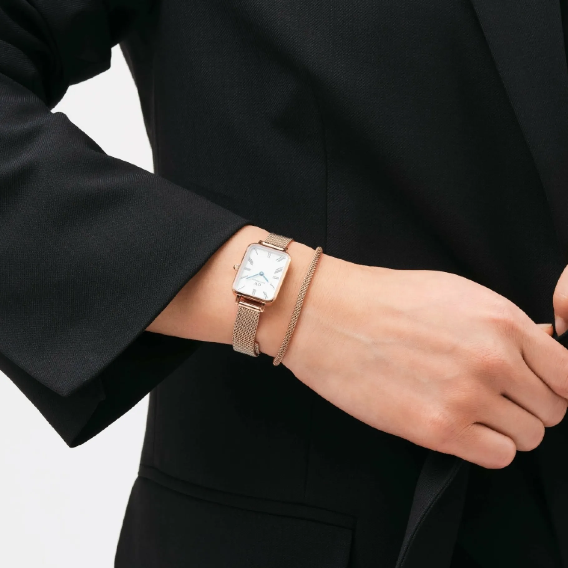 Daniel Wellington Tide Mesh Bracelet Melrose 2.8> Bracciali
